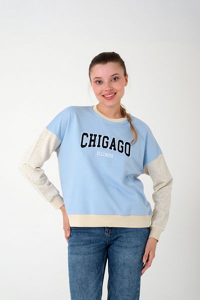 Kyron Hanorac de damă cu croială relaxată - imprimat Chicago