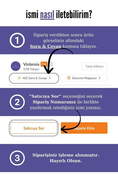 Violansia 925 Ayar Gümüş Kalp Detaylı Kişiye Özel İsim Kolye