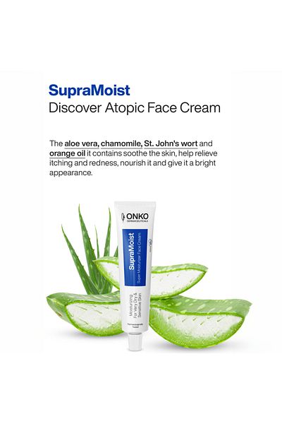 Onko Dermaceuticals SupraMoist Super Moisturizer Gesichtscreme, fortschrittliche Hautpflege mit Serum für das Gesicht, Hyaluronsäure, Akne
