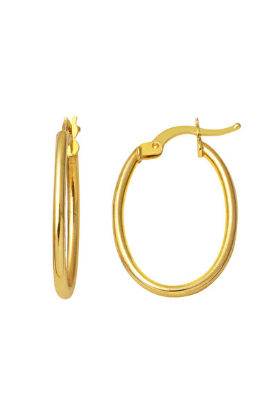 Bilezikci 3 cm. Boyunda 14 Ayar Altın Halka Küpe