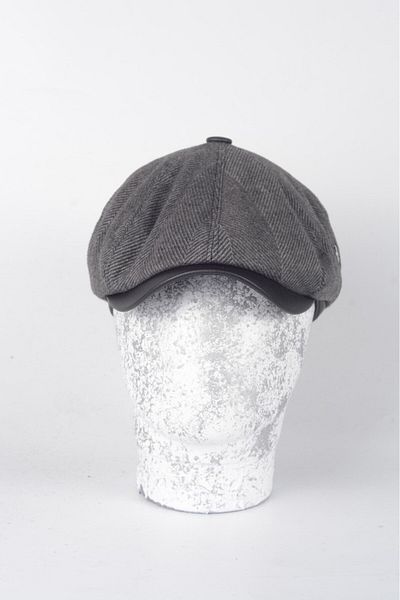 Armalı Şapka Winter 8 Piece Genuine Lambskin Peaky Blinders Model Men's Cap Hat