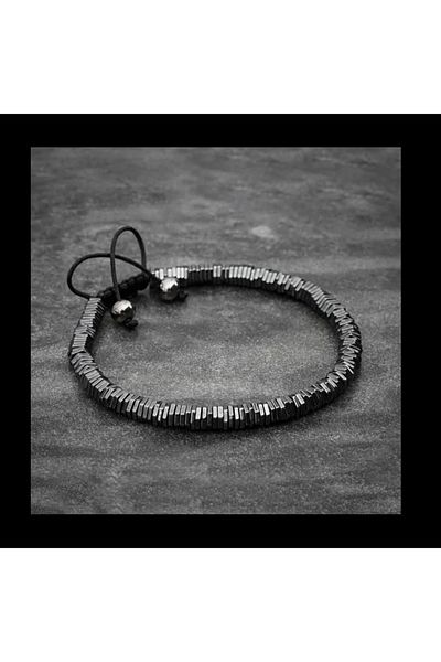 Alnis Atelier Hematite Natural Stone Bracelet