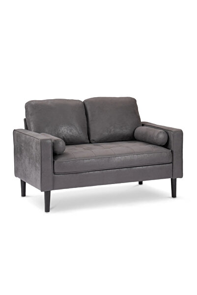 SCY Rocfort Silindir Modern Yastık Detaylı Çift Kişilik Koltuk Montajsız 2 Ki...