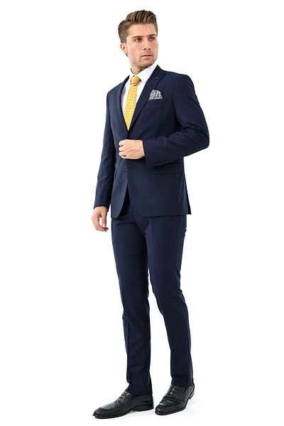 Presto بدلة Slimfit للرجال - 6 Drop Navy-2125-250