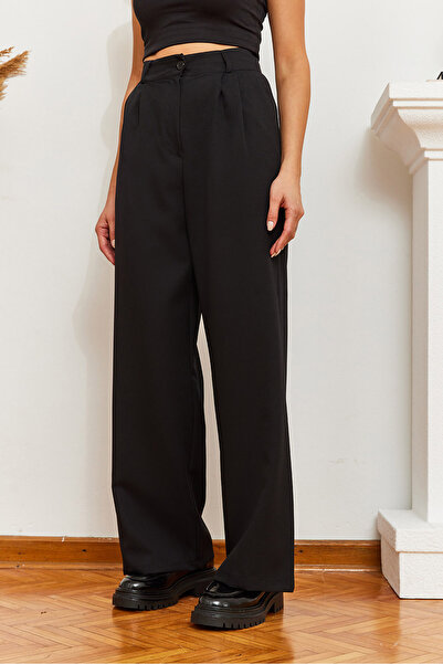 Bianco Lucci Kadın Cepli Palazzo Pantolon 60361001