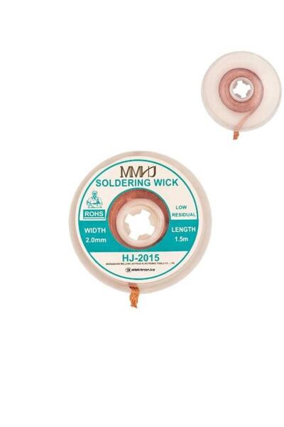 Hatfon Elektronik Lehim Alma Teli HJ-2015 2mm 1,5 Metre ( Emici / Çekme) Sold...
