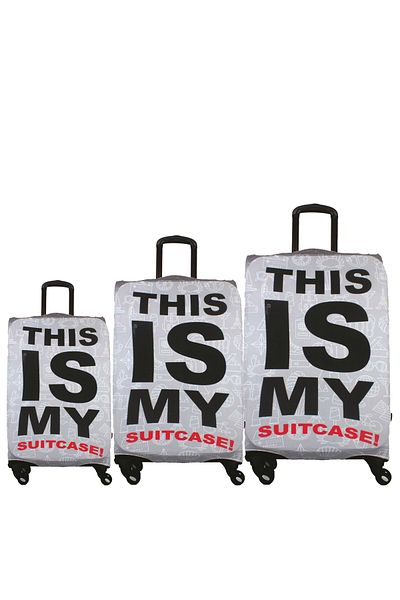 MY SARACİYE My 13 - This Is My Wardrobe Suitcase and Suitcase Cover Set, Large, Medium and Cabin Size