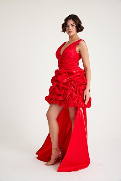 MAXXE 5825SOR SATEN ORGANZE ABİYE ELBİSE