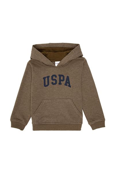 U.S. Polo Assn. Khaki Boy's Hooded Sweatshirt - 50293614 -Vr027