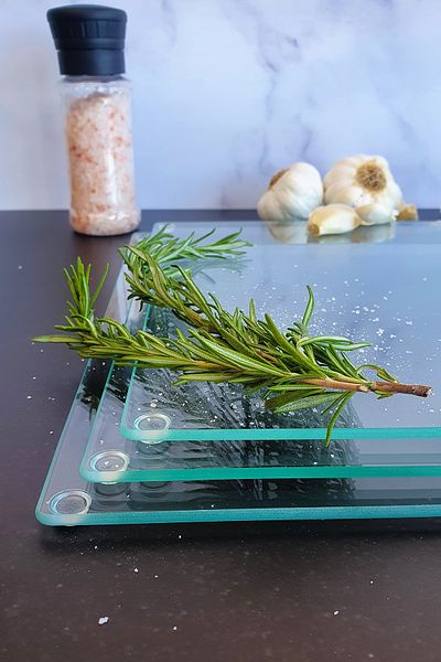 Decorita Translucent Glass Cutting Board - Set of 3