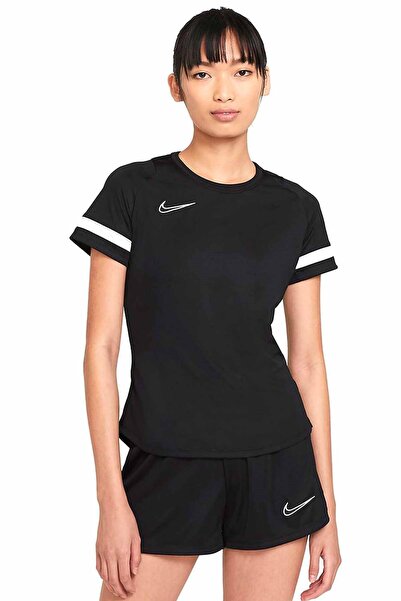 Nike Df Acd21 Top Ss Kadın Tişört CV2627-010-Siyah-Byz