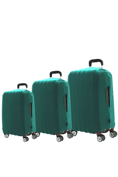 MY SARACİYE My Green Saddle Suitcase - Large, Medium and Cabin Size Cover Set