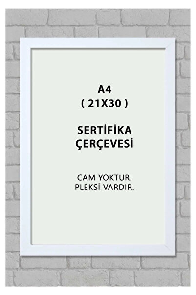 ceris 21X30  A4 EBAT BEYAZ  SERTİFİKA FOTOĞRAF ÇERÇEVESİ