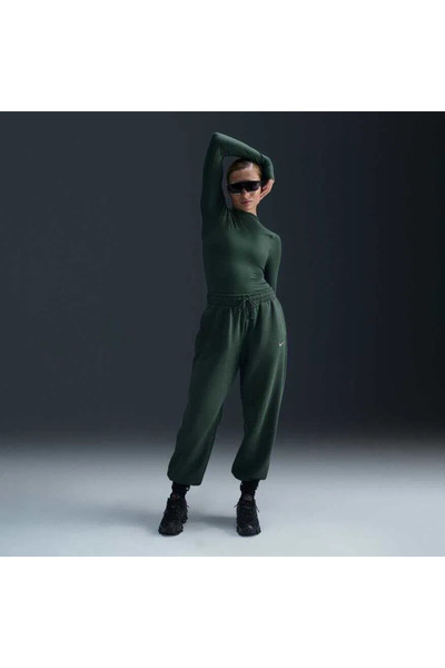 Nike Sportswear Phoenix Fleece Kadın Yeşil Renk Eşofman Altı