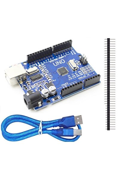 Hatfon Elektronik Arduino Uno R3 SMD Klon CH340 Chip (USB Kablo Dahil)