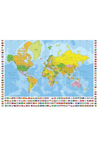 Anatolian Puzzle 700 Piece XL Jigsaw Puzzle - World Political Map 2703