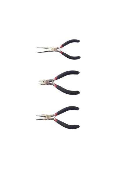 Prolink PY-017 Mini Yankeski Düz ve İnce Uçlu Kargaburun 3 Lü set