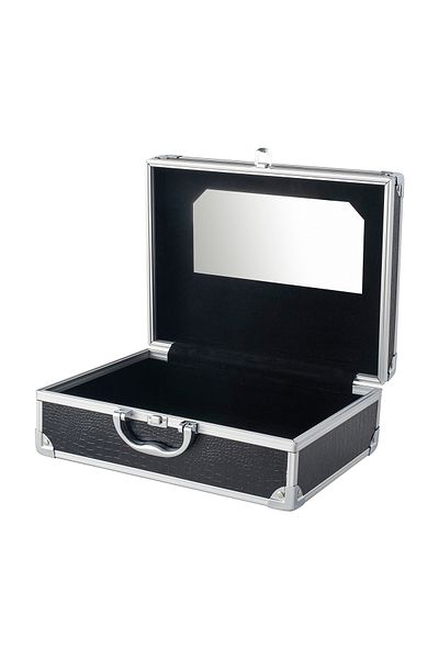 Bianca Bella Metal Accessories and Makeup Bag Black BL-84755
