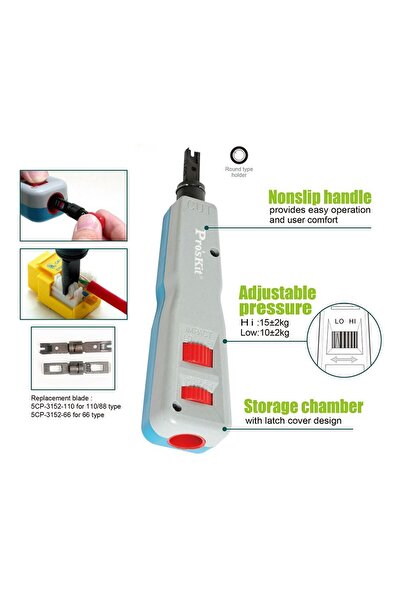 Proskit Cp-3152 Krone Kep Kep Patch Panel Irtibatlama Aleti