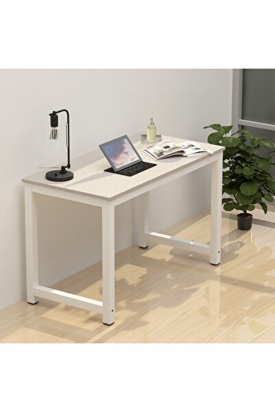 Mahmayi ZCD-25W Modern Study Desk, Modern Executive Desks for Home, Office - Light Grey