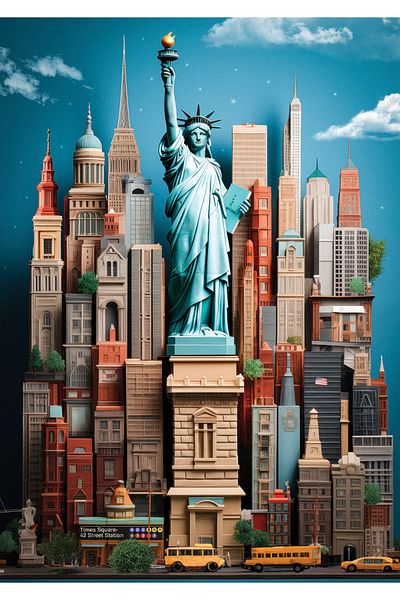 Anatolian Puzzle 1500 Piece Jigsaw Puzzle - New York 4578
