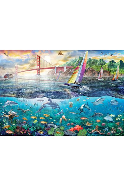 Anatolian Puzzle 2000 Piece Jigsaw Puzzle - San Francisco Bridge 3968