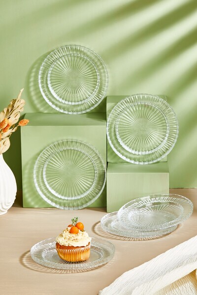 Lora Bianca Riva 6 Piece Cake/Cake/Dessert Plate Set
