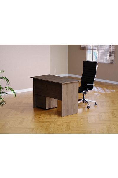 Mahmayi MP1 160x80 Writing Table With Drawers - Brown