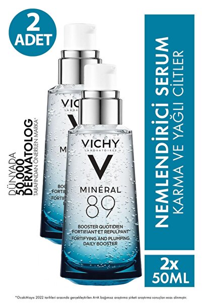 Vichy Mineral 89 Moisturizing Serum 50 ml 2 Pieces