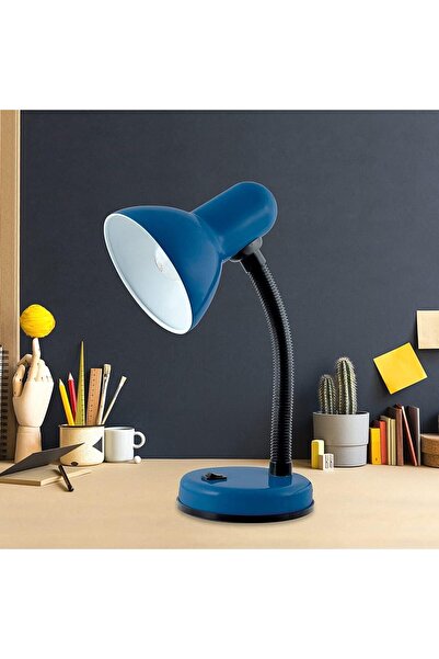 Genel Markalar Çok Yönlü Esnek Masa Lambası, Mavi, Modern ve Şık Tasarım