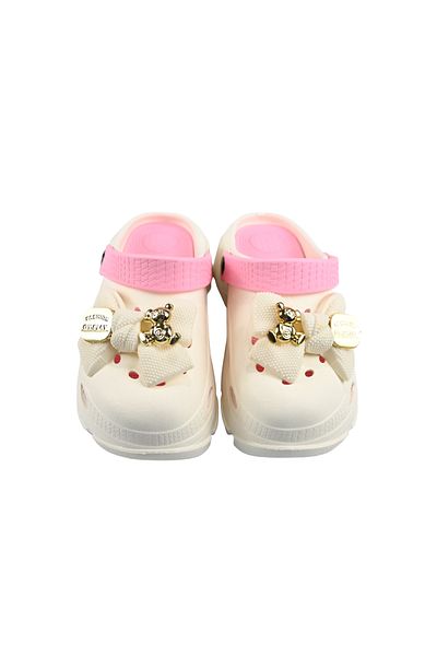 Sia Çanta A Quality Light and Comfortable Crocs Slippers - Stoned Decorated, Butterfly Pattern and Bow
