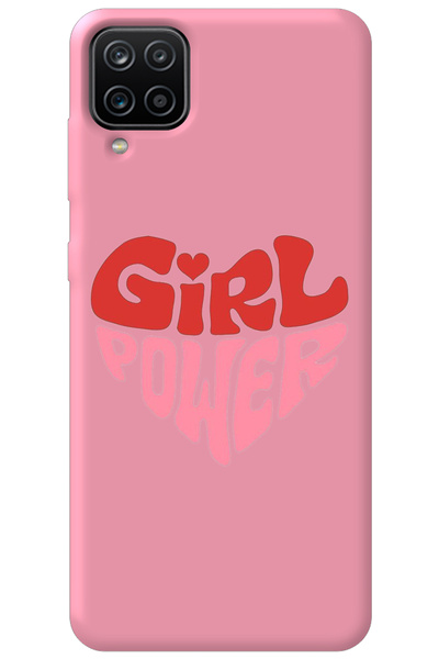 WANNA PROTECT Silicone Phone Case for Samsung Galaxy A12 Pink Inside Velvet H...