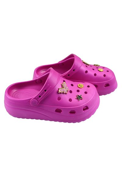 Sia Çanta Light and Comfortable Stoned Fancy Butterfly Patterned Children's Sandals