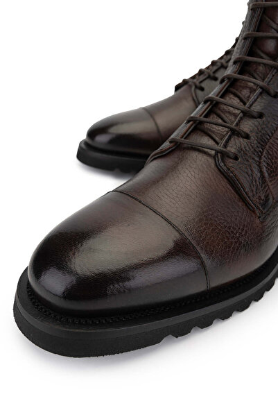 FABI Men's Genuine Leather Brown Casual Boots