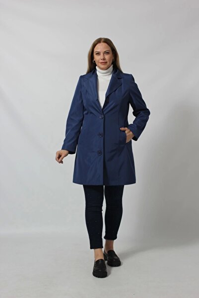 Moda Berray 1670 Düğmeli Cep Detaylı Bondit Ceket