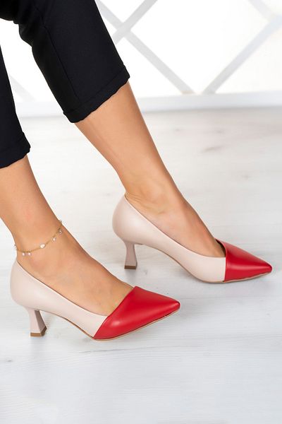 Erkan Saçmacı Laura Ten Red Heeled Shoes 6 Cm.