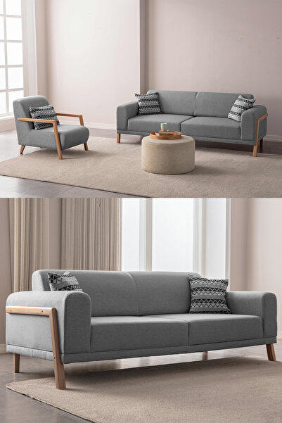 Eymense Latte Koltuk Takımı 3+3+1