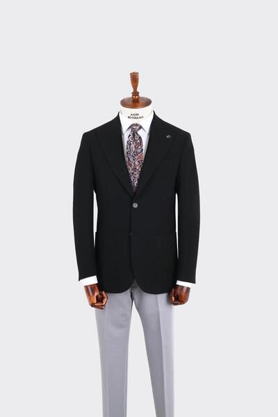 Kadir Büyükkaya Kırlangıç Yaka Erkek Ceket-KAX5111S