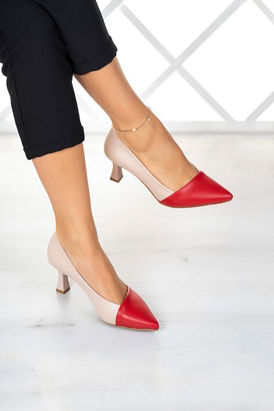 Erkan Saçmacı Laura Ten Red Heeled Shoes 6 Cm.