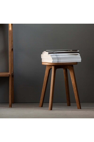 Woodesk Ihlamur, Ahşap Tabure, 32x41 Cm,