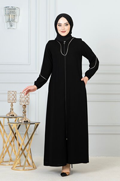 Nevayla Moda Біла бійка з деталями Фереце - Чорна