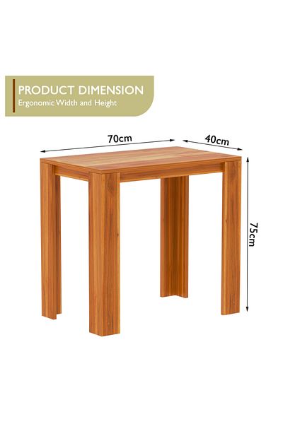 Mahmayi Modern Study Desk Support, Modern Executive Desks Ideal for Office, Home - Light Walnut