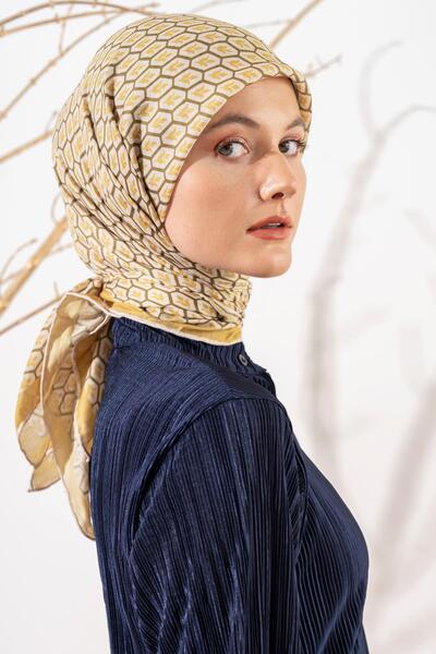 JAWEL وشاح نسائي ناعم بنمط التوليب