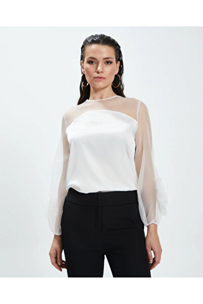 SERPİL Serpil Kadın Ekru Bluz 39094