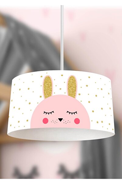 Zethome Genç Çocuk Odası Gold Tavşan Çocuk Sarkıt Avize