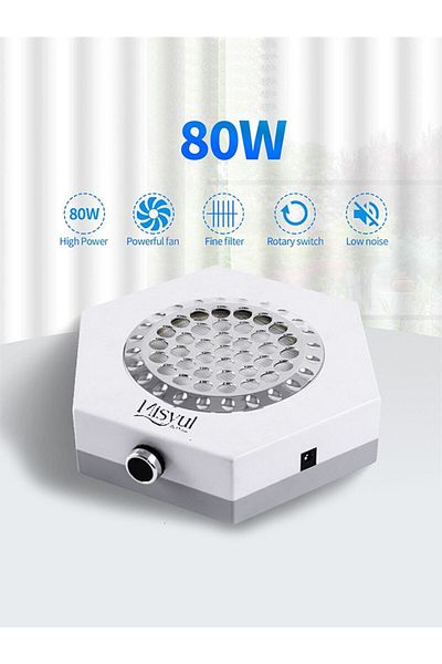 Misyul Nail Dust Collection Device, Denture Nail & Manicure Nail Dust Collector 80W