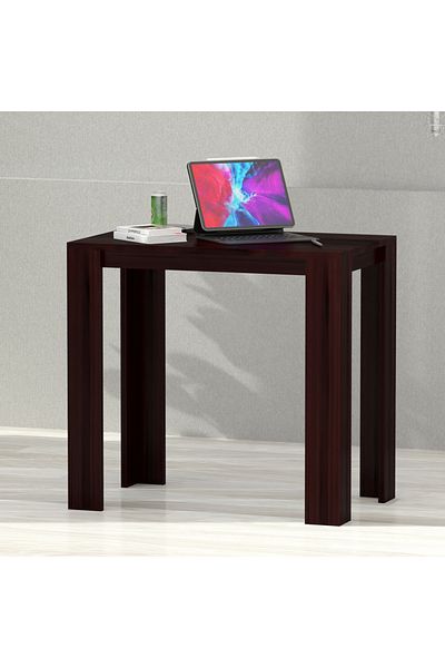 Mahmayi Modern Study Desk Support, Modern Executive Desks Ideal for Office, Home - Dark Walnut