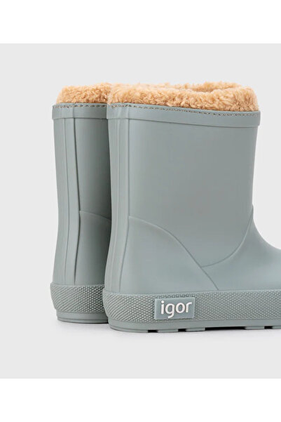 IGOR Yogı Borreguıto Дитячі дощові чоботи з хутром GREEN