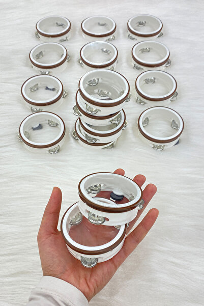 ZEYMERADE Hediyelik Küçük Mıknatıslı Şeffaf Magnet Tef, Düğün Nişan Nikah Kın...