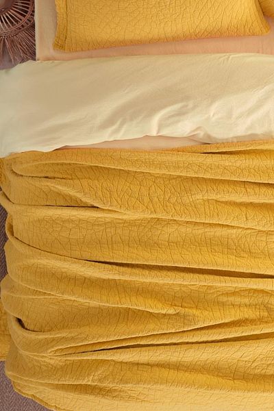 TEKSTİLDENİZİ Good Night Istanbul Zen Stone Double 100% Cotton Bedspread Set